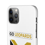 White Go Leopard Snap Cases