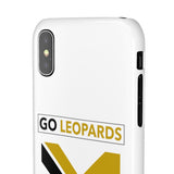 White Go Leopard Snap Cases