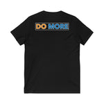 Do More Blue/Gold Unisex Jersey Short Sleeve V-Neck Tee