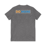 Do More Blue/Gold Unisex Jersey Short Sleeve V-Neck Tee