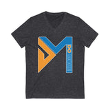 Do More Blue/Gold Unisex Jersey Short Sleeve V-Neck Tee