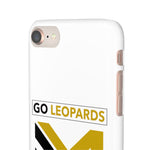 White Go Leopard Snap Cases