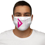 Do More Pink/White Snug-Fit Polyester Face Mask