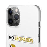 White Go Leopard Snap Cases