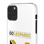 White Go Leopard Snap Cases