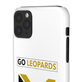 White Go Leopard Snap Cases