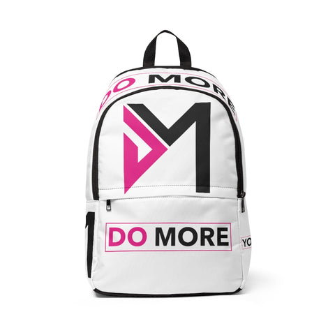Do More LIMITED EDITION Pink/Black Unisex Fabric Backpack