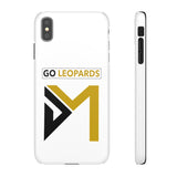 White Go Leopard Snap Cases