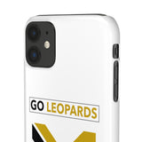 White Go Leopard Snap Cases