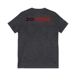 Do More Red/Black Unisex Jersey Short Sleeve V-Neck Tee