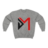 Black/Red Heavy Blend™ Crewneck Sweatshirt