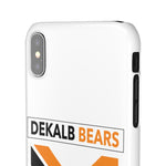 Go Dekalb Bears White Snap Cases