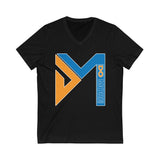 Do More Blue/Gold Unisex Jersey Short Sleeve V-Neck Tee