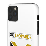 White Go Leopard Snap Cases