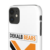 Go Dekalb Bears White Snap Cases