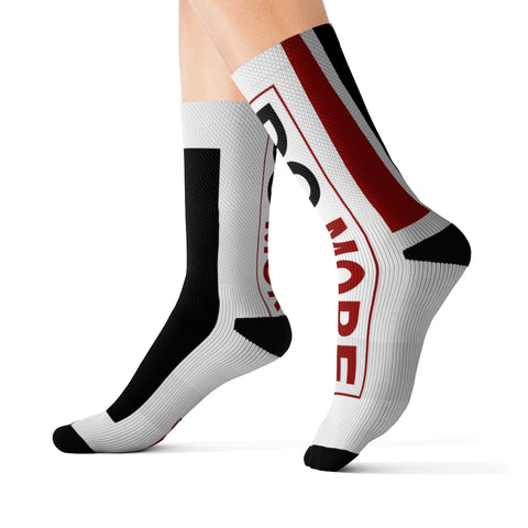 Do More Black/Red Sublimation Socks