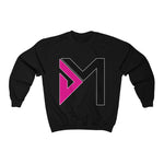 Black/Pink Heavy Blend™ Crewneck Sweatshirt