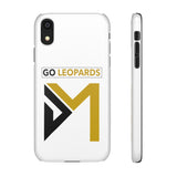 White Go Leopard Snap Cases