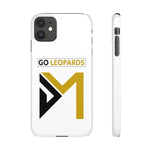 White Go Leopard Snap Cases