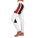 Red/Black Do More Women's Spandex Leggings Unique