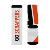 Do More Go Scrappers Black/Orange Sublimation Socks
