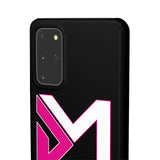 Pink on Black Snap Cases