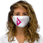 Do More Pink/White Snug-Fit Polyester Face Mask