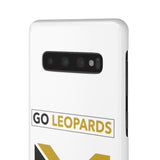 White Go Leopard Snap Cases