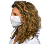 Do More Pink/White Snug-Fit Polyester Face Mask